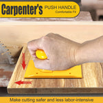 Woodworking Push Handle  Ergonomic Safety Tool for Anti Slip Cutting & Carpenter Accessory ABS with Non Slip Rubber Base