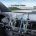 Oatsbasf X06 Universal Foldable Car Phone Holder Adjustable Vent Clip 360 Rotation Smartphone Stand for iPhone Samsung Car Accessories