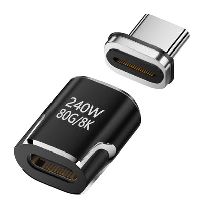 240W USB4.0 80Gbps Thunderbolt5 Magnetic Type-C OTG USB-C To USB-C Fast Charge Magnet Converter Cable 8K@60Hz USB Type-C Adapter