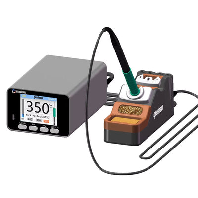 LinkMejor TA305 Soldering Station 150W Digital Welding Rework Station With C245 C210 Dual Handles For Professional Electronic Repair