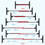 Stair Tread Template Tool Stair Tread Gauge Adjustable Measuring Tool for Stair Measurement Tool and Shelf Project Layout