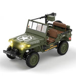 TRASPED HG4-58 RTR 1/14 2.4G 4WD RC Car Willys Military Truck for Jeep Off-Road Climbing LED Light Sound Winch Two Speed Metal Frame Rock Crawler Full Proportional Vehicles Models Toys