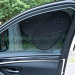 No Block View Car Side Window Sunshade Adjustable Foldable Heat Insulation Anti-glare Side Window Shade