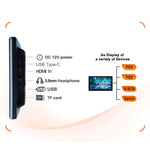 10.1" HD 1280*800 Android 13 Car Headrest Monitor Tablet For Back Seat Multimedia Apple Carplay Ambient Lights BT SD -Input