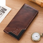 LinkMejor Genuine Leather Men’s Long Wallet Large-capacity Coin Purse RFID Blocking Credit Card Holder Multifunctional Handbag Clutch Wallet