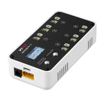 LinkMejor WhoopStor 3 V3 40W 1.3A*6 6 Ports DC 1S Lipo Battery Charger Discharger with Storage Function LED Screen Support 4.2V 4.35V LIHV BT2.0 PH2.0 Plug