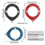 Wideband SDR Antenna 10kHz-180MHz Donut Loop Antenna SMA Male Connector for Shortwave Medium Wave Reception