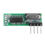 LinkMejor 433Mhz RF Transmitter and Receiver Superheterodyne ASK 433 Mhz Module with Antenna for ArduinoUno Wireless Diy Kits