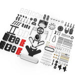 LinkMejor FS-B400 14cc Four-Stroke Horizontally Opposed Four-Cylinder Nitro Engine Assembly Kit Physics Experiment Science Education Toys