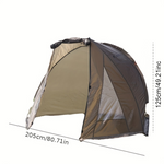 Xmund 1-2 Person Carp Fishing Tent Camping Tent, Outdoor Tent with No Bottom, Lightweight Quick Setup, for Beach Picnic Hiking Fishing