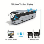 7" Monitor Parking Driving Monitoring Recorder Vehicle with 2 Backup Cameras for RV/SUV/Van/Pickup/Truck/Trailer