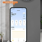 Tuya APP Smart Wifi Wall Clock RGB Calendar Clock Living Room Digital Wall Clock App Intelligent Control Colorful LED Wall Calendar Clock Date Temperature Display