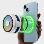LinkMejor X30 Magnetic Phone Cooler 27W Semiconductor Suction Cooling 5500RPM Low Noise RGB Light for PUBG Gaming Phone Radiator