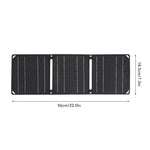 Outdoor Powerful Flexible Solar Panel 5V 28W Portable Battery Mobile Phone Charge PD 9V 12V for USB-A+USB-C Cells Power Bank