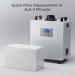 iKier D4 Smoke Air Purifier with 3-Layer Filtration for Laser Engravers Brushless Motor for Quiet Operation