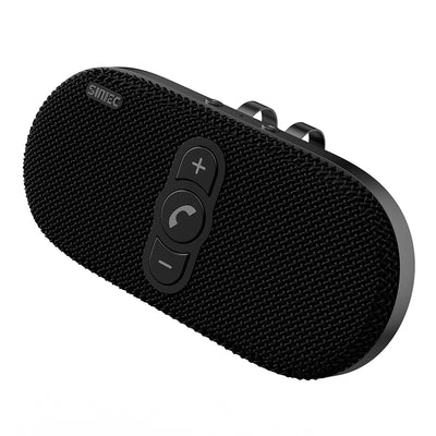 Sunitec Car Bluetooth Speakerphone Dual 3W Speaker for Safe Driving Support Siri Google Assistant Voice Calls/Motion Auto ON Off Sun Visor Car Bluetooth