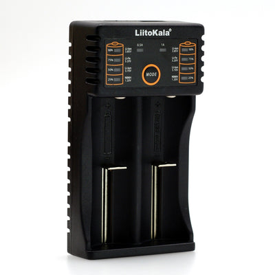 LiitoKala Lii-202 18650 Battery Smart Charger Lii202 For 18650, 18490, 18350, 17670, 17500, 16340(RCR123), 14500, 10440 Rechargeable Battery  Charger
