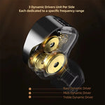 KZ Vader Pro Earbuds 3.5mm Wired Earphone 6 Dynamic Units Ultra-low and Ultra-high Frequency Dynamic Deep Bass In Ear Monitor Headphone