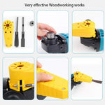 Electric Chisel Accessory Stainless Steel Flat Cutter Lightweight Plastic Handle 200mm Full Length Quick Install Woodworking Tool for Carpentry DIY