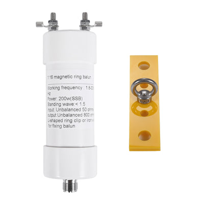 200W Shortwave Balun 1:16 Impedance Transformations Suitable for Wire Antenna Diamond Antenna High Power RF Voltage Conversion