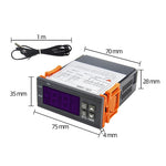 STC-1000 STC 1000 12V 24V 220V Digital Temperature Controller Thermostat Thermoregulator Incubator Relay LED 10A Heating Cooling