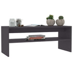 Coffee Table Gray 39.4"x15.7"x15.7" Chipboard
