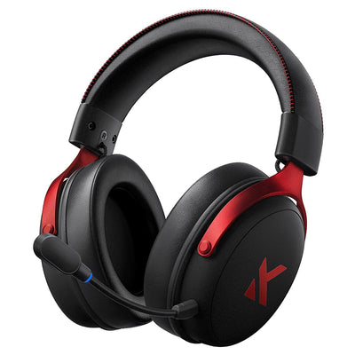 LinkMejor V9 Pro Gaming Headset Tri-mode Connection bluetooth Headphone 53mm Large Moving Coil 7.1 FRS Surround Sound Low Delay 250H Playback Built-in 360° Omnidirectional AI Pickup Microphone Over-head Headphones