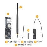 LinkMejor T-Halow-P4 Development Board ESP32-P4 ESP32-C6 M.2 Slot Camera Interface WiFi Bluetooth Module