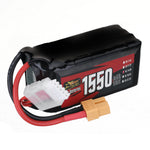 LinkMejor Power 14.8V 1550mAh 150C 4S LiPo Battery XT60 Plug for RC Drone