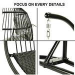LinkMejor HW002B Foldable Swing Chair with Stand