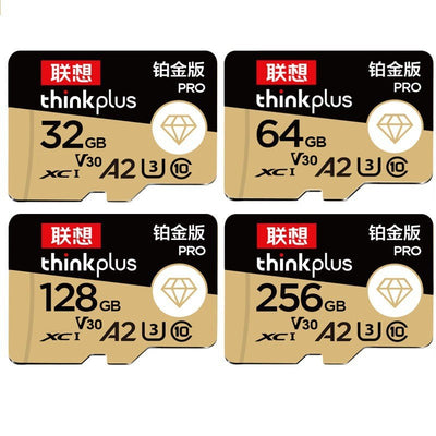 LinkMejor Thinkplus U3 A2 C10 Platinum TF Card 32GB/64GB/128GB/256GB High Speed Mini SD Card Flash Memory Card for Smartphone Driving Recorder Camera