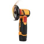 Brushless Motor 3 Inch Cordless Angle Grinder 550W High Power Grinding and Cutting Tool Rechargeable Lithium Battery Pack 19500 RPM Compact Design