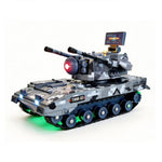 H6222G RTR 1/64 2.4G Mini Alloy RC Tank 360° Rotating Turret Camouflage Paint with Sound Light Effects Support Smartphone App Control Desktop Portable Vehicles Models Toys