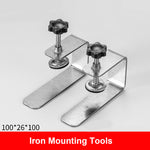 Adjustable Drawer Front Panel Installation Clamps Cabinet Hardware Jig Metal Cabinet Positioning Tool for Precise Fast Panel Fixing Woodworking Assembly