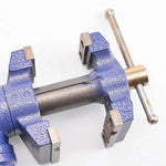 Multifunctional Double Jaw Bench Vise 360-Degree Rotating Head 60mm Table Clamp With Anvil For Woodworking Workbench