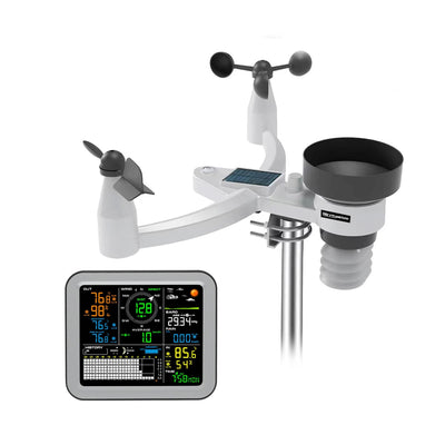 0345-026T 5-In-1 Weather Station Monitoring Wind Speed Wind Direction Rainfall Temperature Humidity Wireless Multi-function Weather Station Data Analytics