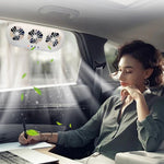 Solar Car Ventilation Fan Cool Circulate Air Reduce Heat Car Window Vent Fan Quiet Solar Exhaust Fan Air Circulation Fan Solar Charging Cooling Fan