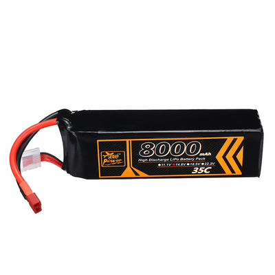LinkMejor 14.8V 8000mAh 35C 4S  LiPo Battery T Deans Plug for RC Drone