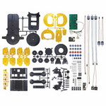 DIY Robot Arm Kit Five-axis Joint 5 Motor Control LED Light Science Experiment Toys