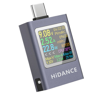LinkMejor HDC-085C USB Type-C Tester LED Display Voltmeter Ammeter DC Current Voltage Meter Power Bank Charging Tester DC 4.5-50V 0-12A 600W