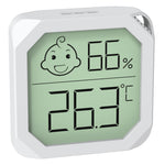 Mini Temperature and Humidity Meter Accurate Readings Comfort Indicators Versatile Placement -20-60℃ 20-99% Humidity Black White Options