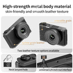 DC203 12MP Waist-Level Digital Camera 4K Photo Video 28X Zoom Auto Focus Dual Screen Vlogging Camera for Photography 1200mAh OTG Transfer Portable Compact Creative Shot