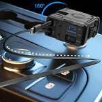 4 in 1 Retractable Car Charger Support 120W USB C Car Charger Adapter with 2 USB Ports Car Phone Charger for Samsung