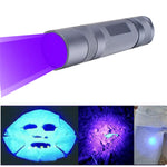 LinkMejor ST02 365nm UV Flashlight Ultraviolet Light Black Light S2 S2+ Fluorescence Indicator Light Blacklight Banknote Validation Pen Torch 18650 Flashlight