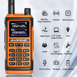 LinkMejor UV-17 Pro GPS Handheld Walkie Talkie Six Bands Wireless Copy Frequency Flashlight Type-C Charger Ham Transceiver FM Radio