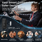 Accurate Portable Professional Breathalyzer Alcohol Tester with Digital Display 8 Reusable Mouthpieces for Home Car Use