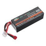 LinkMejor 14.8V 5000mAh 100C 4S LiPo Battery T Deans Plug for RC Drone