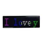 LinkMejor Chest Badge Decorative Screen with USB Charging Bluetooth Multi-language LinkMejor Digital Badge USB Rechargeable DIY HD Text Badge Scrolling LinkMejor Label Display Light