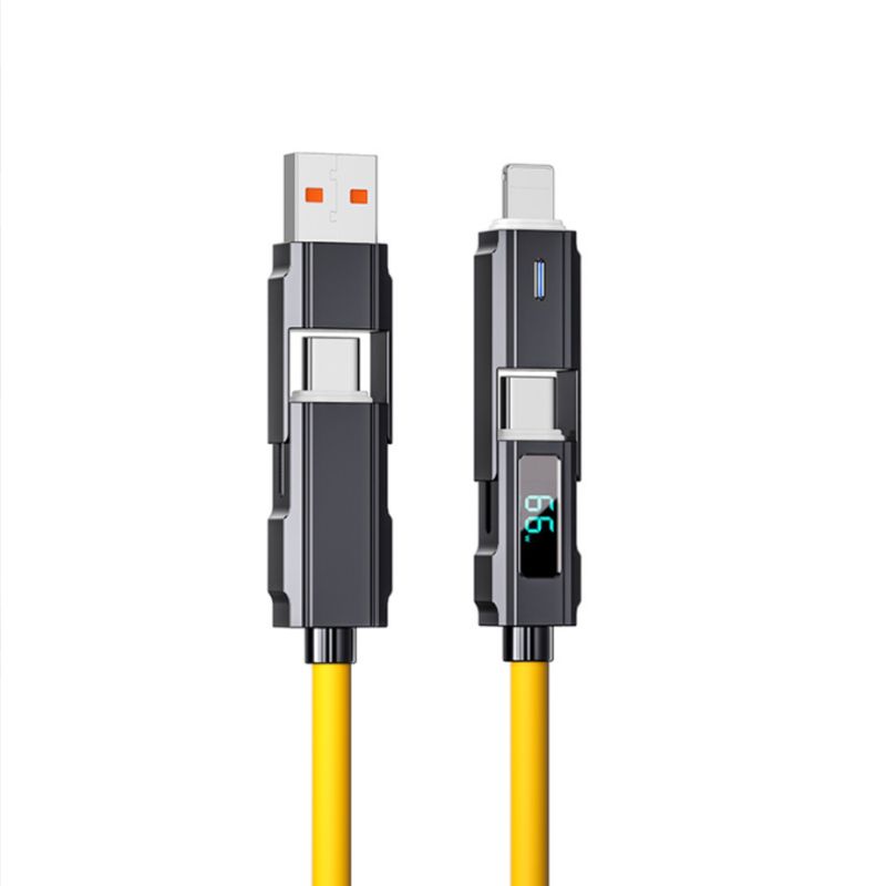 Multifunctional 4 in 1 Fast Charging USB Type C Cable for Phone  Xiaomi High-Speed Data Transfer Micro USB Adapter