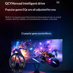 QCY Heroad VT200 Four Mode Gaming Headset 2.4G Wireless bluetooth 6.0 Headphone 1000mAh Battery 53mm Large Moving Coil 7.1 Surround Sound Voice Change Support 3.5mm Wired Connection Over-Ear E-sports Headphones